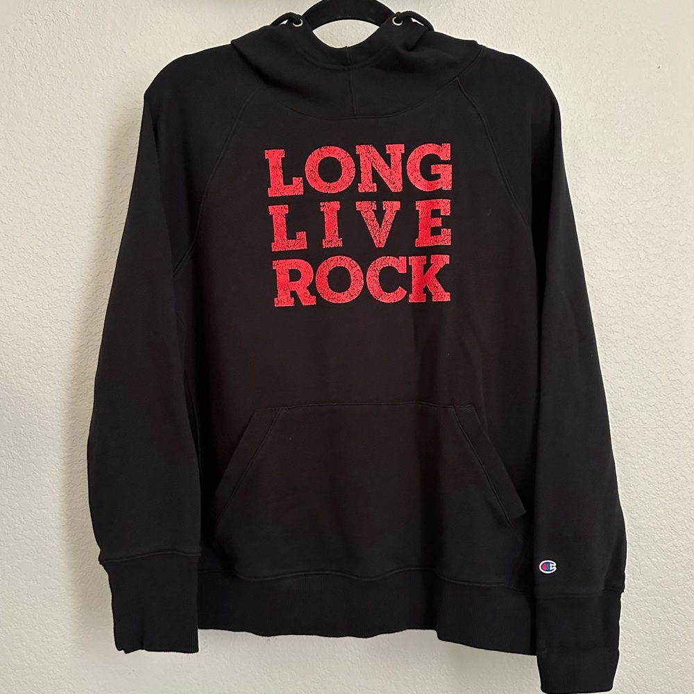 ROCK & ROLL HALL OF FAME | Long Live Rock Hoodie Pullover Sweatshirt Size XL